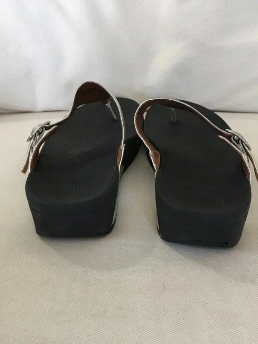 Fitflop Silver Thong Sandal
